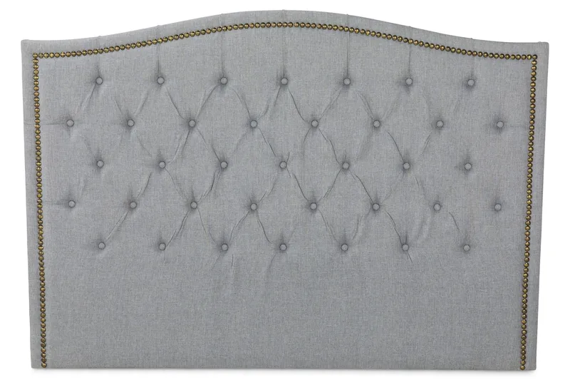 Amiral Sänggavel Toppad 185 cm - Grå - Möbler - Säng - Sängtillbehör & sänggavel - Sänggavlar & huvudgavlar