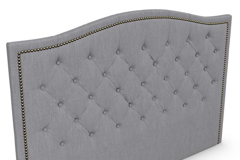 Amiral Sänggavel Toppad 185 cm - Grå - Möbler - Säng - Sängtillbehör & sänggavel - Sänggavlar & huvudgavlar