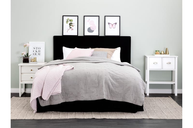 Ava Sänggavel 180 cm - Svart - Möbler - Säng - Sängtillbehör & sänggavel - Sänggavlar & huvudgavlar