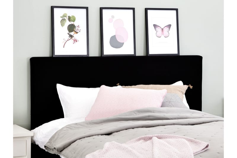 Ava Sänggavel 180 cm - Svart - Möbler - Säng - Sängtillbehör & sänggavel - Sänggavlar & huvudgavlar