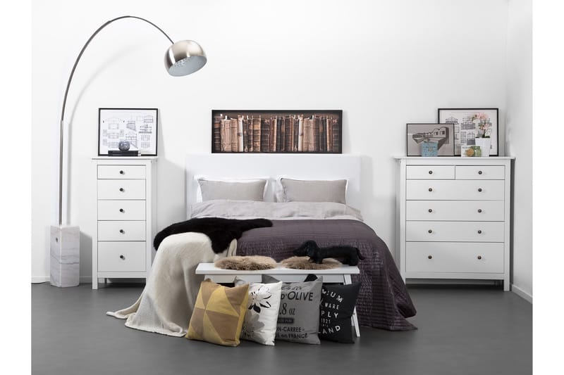 Ava Sänggavel 180 cm - Vit - Möbler - Säng - Sängtillbehör & sänggavel - Sänggavlar & huvudgavlar