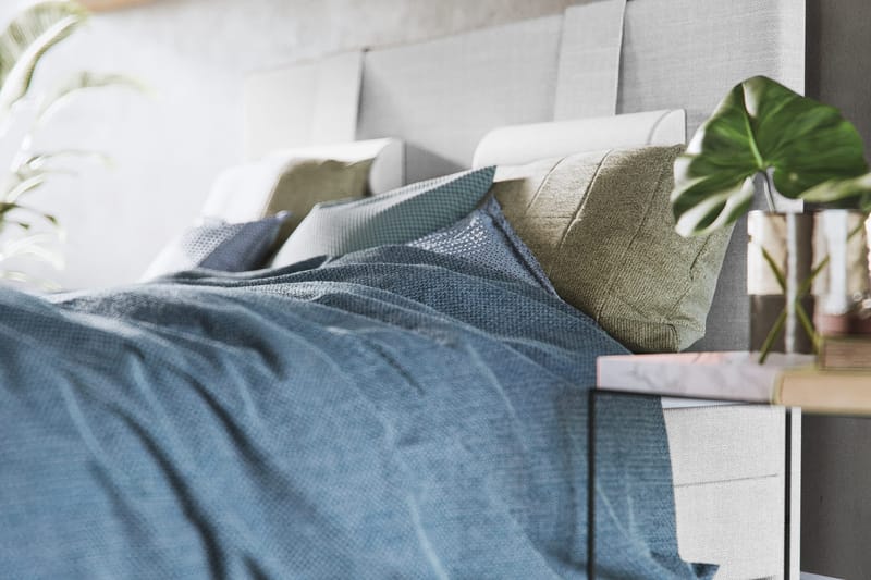 Sänggavel Basic Home Dream Lyx Sänggavel 160 cm Grå 160 cm - Möbler - Säng - Sängtillbehör & sänggavel - Sänggavlar & huvudgavlar