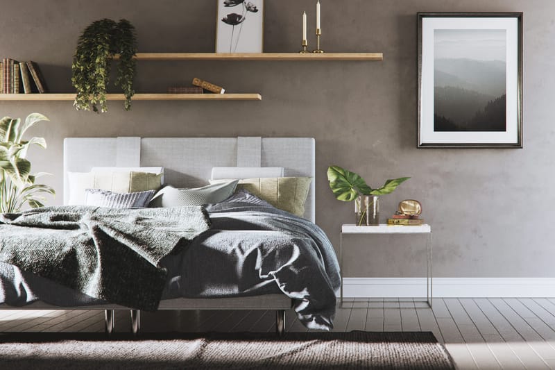 Sänggavel Basic Home Dream Lyx Sänggavel 160 cm Grå 160 cm - Möbler - Säng - Sängtillbehör & sänggavel - Sänggavlar & huvudgavlar