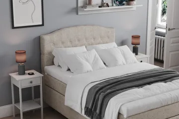 Belda Sänggavel 140 cm Svängd - Beige - Möbler - Säng - Sängtillbehör & sänggavel - Sänggavlar & huvudgavlar