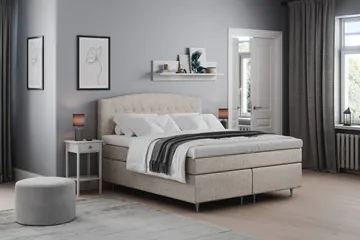 Belda Sänggavel 160 cm Svängd - Beige - Möbler - Säng - Sängtillbehör & sänggavel - Sänggavlar & huvudgavlar