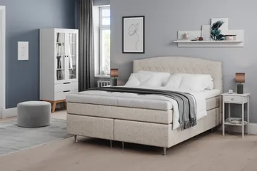 Belda Sänggavel 160 cm Svängd - Beige - Möbler - Säng - Sängtillbehör & sänggavel - Sänggavlar & huvudgavlar
