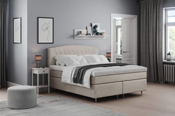 Belda Sänggavel 180 cm Svängd - Beige - Möbler - Säng - Sängtillbehör & sänggavel - Sänggavlar & huvudgavlar