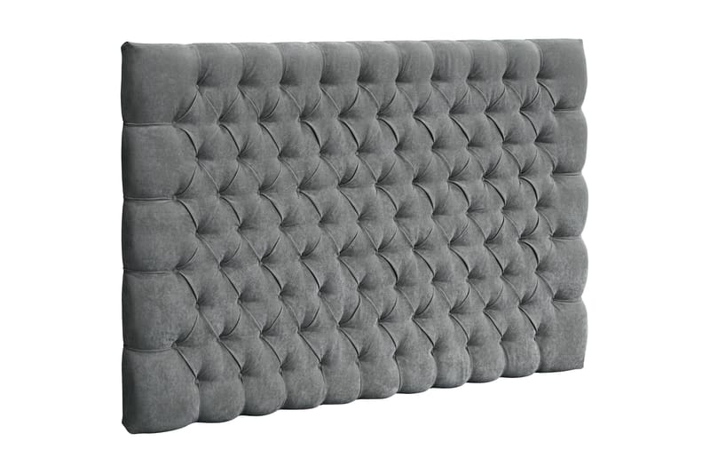 Celine  Sänggavel 210 cm - Grå/Sammet - Möbler - Säng - Sängtillbehör & sänggavel - Sänggavlar & huvudgavlar