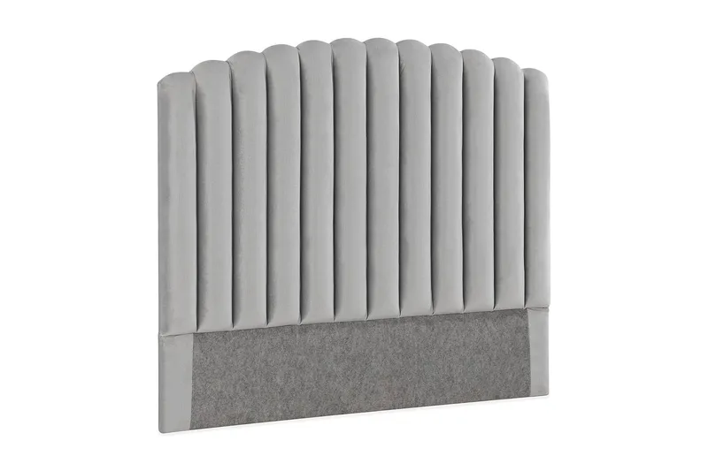 Davia Sänggavel 120 cm - Ljusgrå/Sammet - Möbler - Säng - Sängtillbehör & sänggavel - Sänggavlar & huvudgavlar