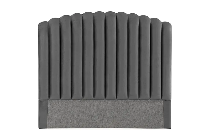 Davia Sänggavel 120 cm - Mörkgrå/Sammet - Möbler - Säng - Sängtillbehör & sänggavel - Sänggavlar & huvudgavlar