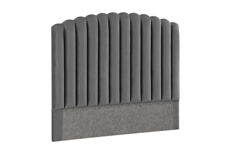 Davia Sänggavel 140 cm - Mörkgrå/Sammet - Möbler - Säng - Sängtillbehör & sänggavel - Sänggavlar & huvudgavlar