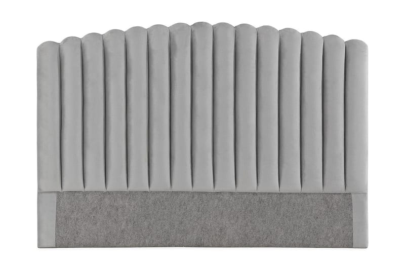 Davia Sänggavel 180 cm - Ljusgrå/Sammet - Möbler - Säng - Sängtillbehör & sänggavel - Sänggavlar & huvudgavlar