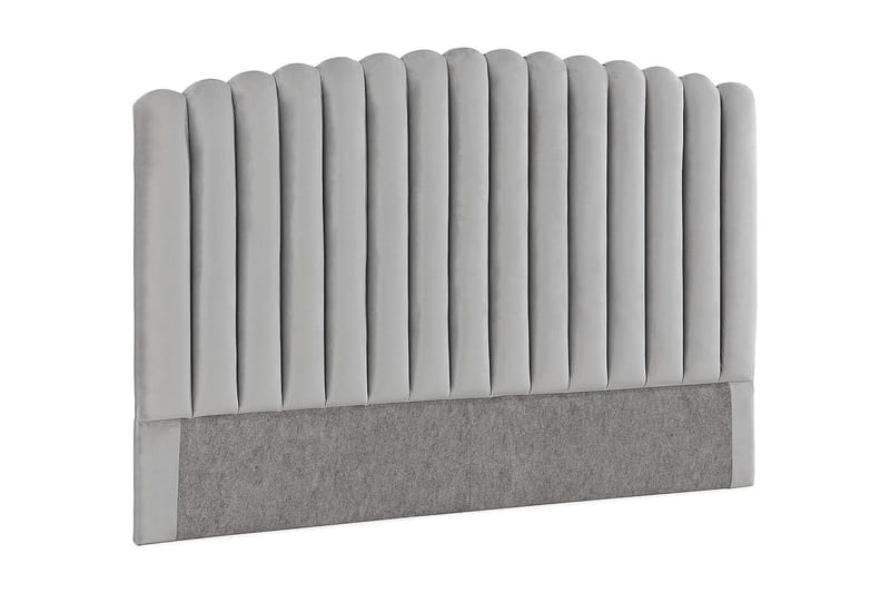 Davia Sänggavel 180 cm - Ljusgrå/Sammet - Möbler - Säng - Sängtillbehör & sänggavel - Sänggavlar & huvudgavlar