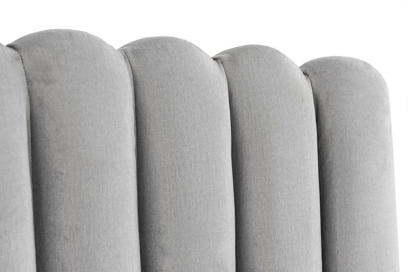 Davia Sänggavel 180 cm - Ljusgrå/Sammet - Möbler - Säng - Sängtillbehör & sänggavel - Sänggavlar & huvudgavlar