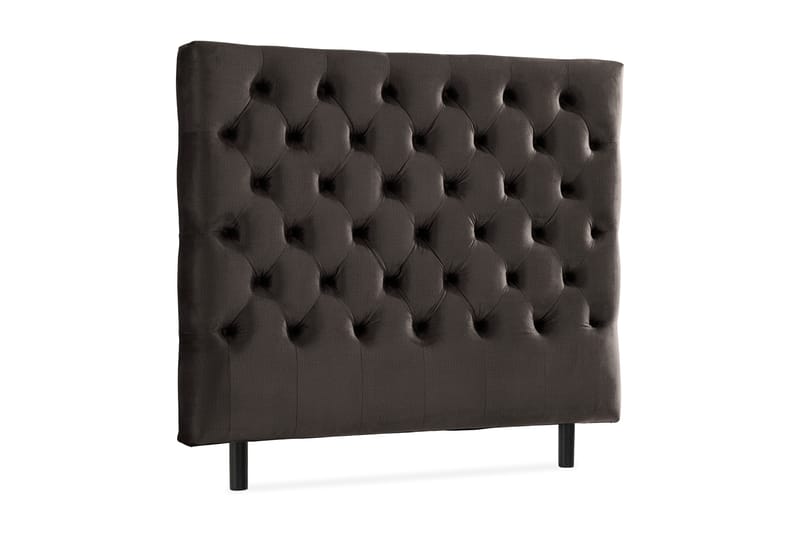 Ella Sänggavel 120 cm Djuphäftad - Mörkgrå/Sammet - Möbler - Säng - Sängtillbehör & sänggavel - Sänggavlar & huvudgavlar