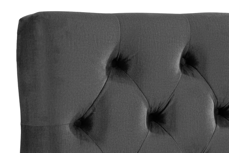 Ella Sänggavel 120 cm Djuphäftad - Mellangrå/Sammet - Möbler - Säng - Sängtillbehör & sänggavel - Sänggavlar & huvudgavlar