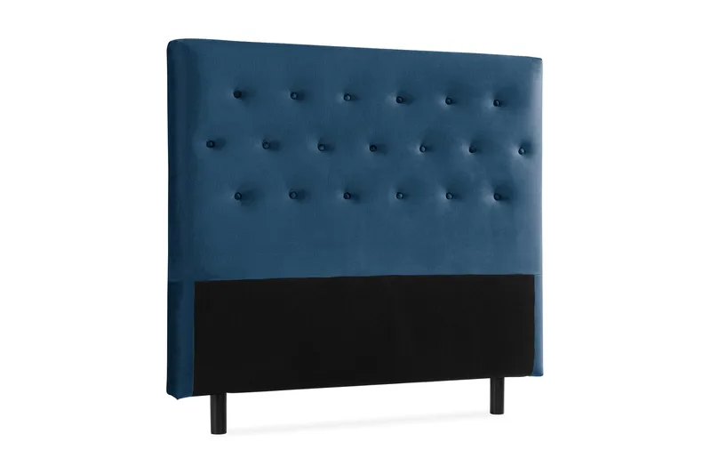 Ella Sänggavel 120 cm Knappar - Blå/Sammet - Möbler - Säng - Sängtillbehör & sänggavel - Sänggavlar & huvudgavlar