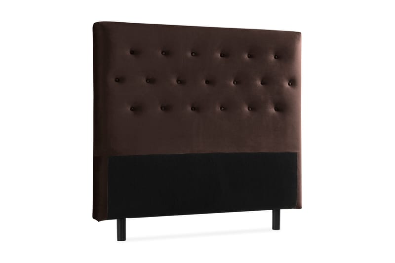 Ella Sänggavel 120 cm Knappar - Brun/Sammet - Möbler - Säng - Sängtillbehör & sänggavel - Sänggavlar & huvudgavlar