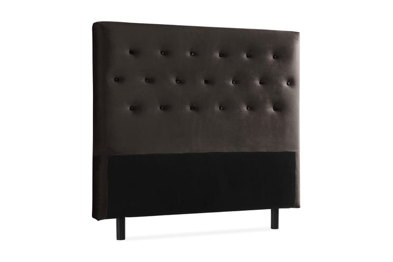 Ella Sänggavel 120 cm Knappar - Mörkgrå/Sammet - Möbler - Säng - Sängtillbehör & sänggavel - Sänggavlar & huvudgavlar