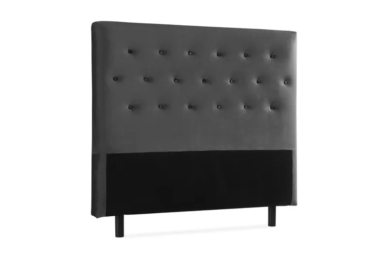 Ella Sänggavel 120 cm Knappar - Mellangrå/Sammet - Möbler - Säng - Sängtillbehör & sänggavel - Sänggavlar & huvudgavlar