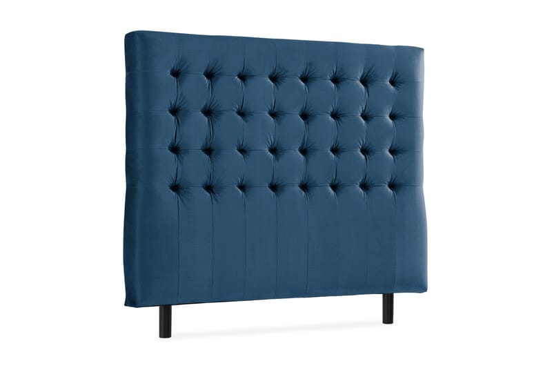 Ella Sänggavel 120 cm Rutig - Blå/Sammet - Möbler - Säng - Sängtillbehör & sänggavel - Sänggavlar & huvudgavlar