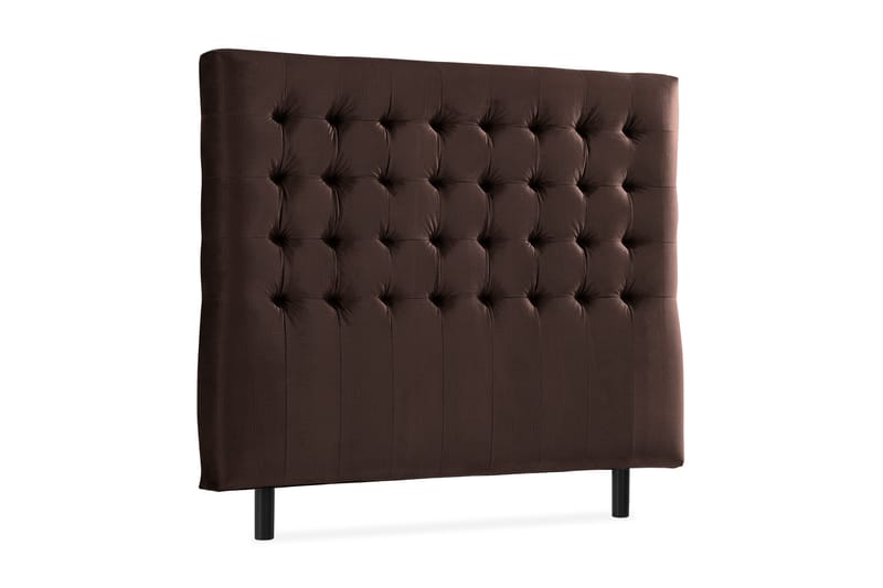 Ella Sänggavel 120 cm Rutig - Brun/Sammet - Möbler - Säng - Sängtillbehör & sänggavel - Sänggavlar & huvudgavlar