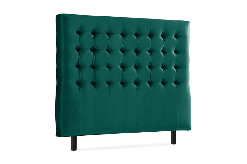 Ella Sänggavel 120 cm Rutig - Grön/Sammet - Möbler - Säng - Sängtillbehör & sänggavel - Sänggavlar & huvudgavlar