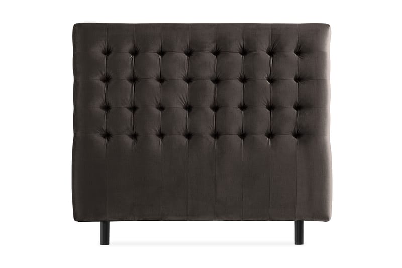 Ella Sänggavel 120 cm Rutig - Mörkgrå/Sammet - Möbler - Säng - Sängtillbehör & sänggavel - Sänggavlar & huvudgavlar