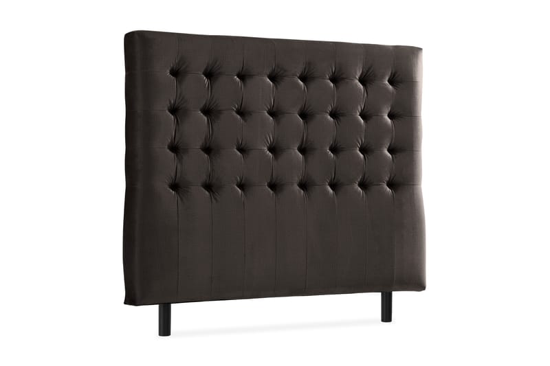 Ella Sänggavel 120 cm Rutig - Mörkgrå/Sammet - Möbler - Säng - Sängtillbehör & sänggavel - Sänggavlar & huvudgavlar