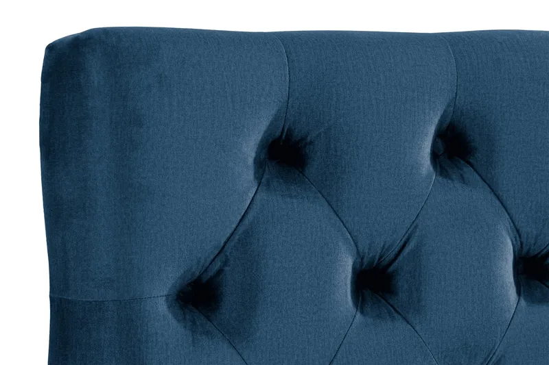 Ella Sänggavel 140 cm Djuphäftad - Blå/Sammet - Möbler - Säng - Sängtillbehör & sänggavel - Sänggavlar & huvudgavlar