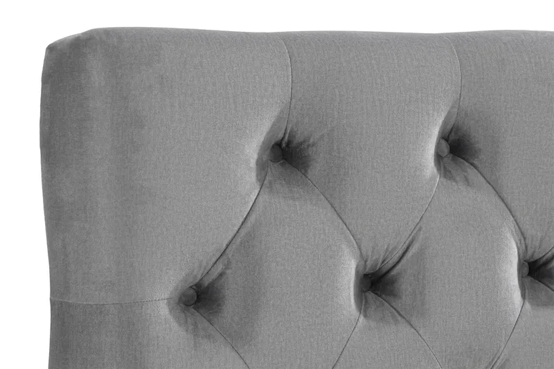 Ella Sänggavel 140 cm Djuphäftad - Grå/Sammet - Möbler - Säng - Sängtillbehör & sänggavel - Sänggavlar & huvudgavlar