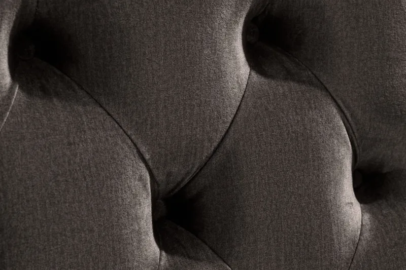 Ella Sänggavel 140 cm Djuphäftad - Mörkgrå/Sammet - Möbler - Säng - Sängtillbehör & sänggavel - Sänggavlar & huvudgavlar