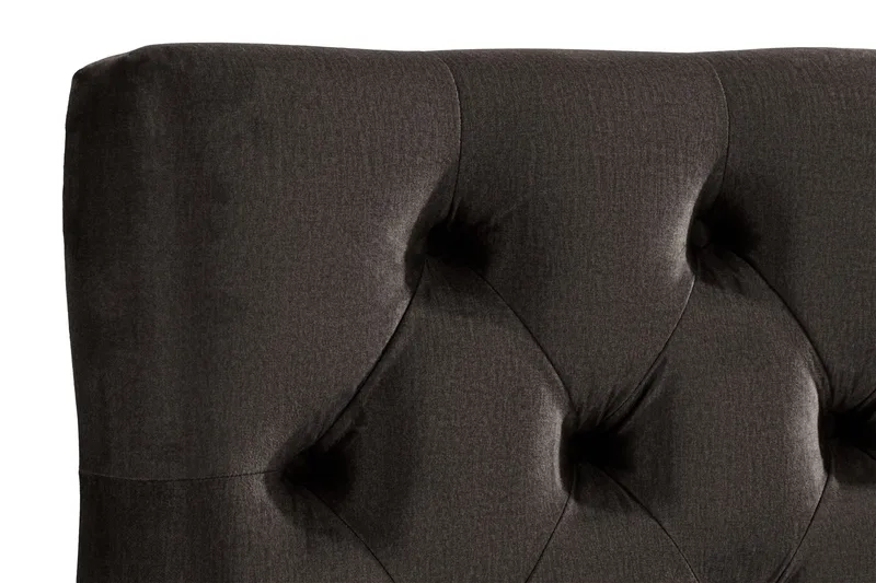 Ella Sänggavel 140 cm Djuphäftad - Mörkgrå/Sammet - Möbler - Säng - Sängtillbehör & sänggavel - Sänggavlar & huvudgavlar