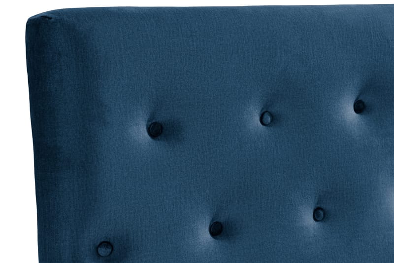 Ella Sänggavel 140 cm Knappar - Blå/Sammet - Möbler - Säng - Sängtillbehör & sänggavel - Sänggavlar & huvudgavlar