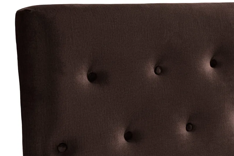 Ella Sänggavel 140 cm Knappar - Brun/Sammet - Möbler - Säng - Sängtillbehör & sänggavel - Sänggavlar & huvudgavlar