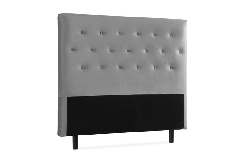 Ella Sänggavel 140 cm Knappar - Grå/Sammet - Möbler - Säng - Sängtillbehör & sänggavel - Sänggavlar & huvudgavlar