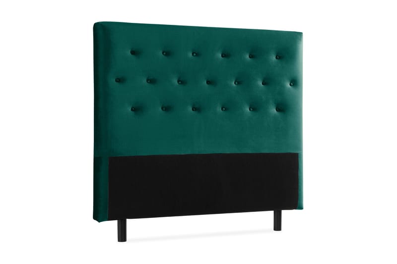 Ella Sänggavel 140 cm Knappar - Grön/Sammet - Möbler - Säng - Sängtillbehör & sänggavel - Sänggavlar & huvudgavlar