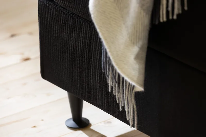 Ella Sänggavel 140 cm Knappar - Svart - Möbler - Säng - Sängtillbehör & sänggavel - Sänggavlar & huvudgavlar