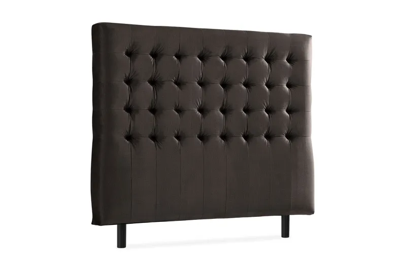 Ella Sänggavel 140 cm Rutig - Mörkgrå/Sammet - Möbler - Säng - Sängtillbehör & sänggavel - Sänggavlar & huvudgavlar