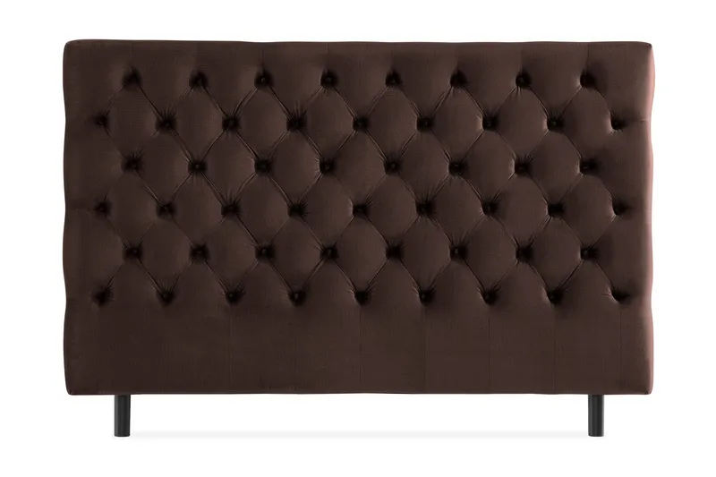 Ella Sänggavel 160 cm Djuphäftad - Brun/Sammet - Möbler - Säng - Sängtillbehör & sänggavel - Sänggavlar & huvudgavlar