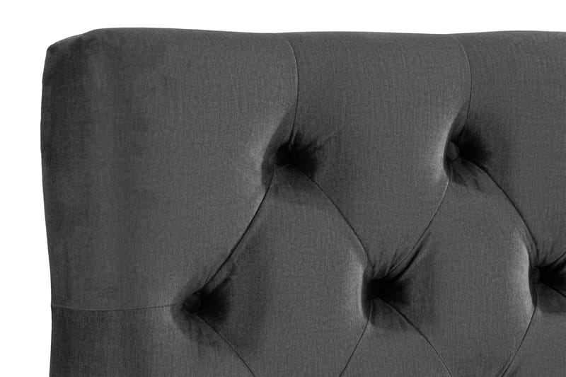 Ella Sänggavel 160 cm Djuphäftad - Mellangrå/Sammet - Möbler - Säng - Sängtillbehör & sänggavel - Sänggavlar & huvudgavlar