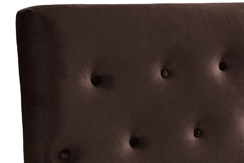 Ella Sänggavel 160 cm Knappar - Brun/Sammet - Möbler - Säng - Sängtillbehör & sänggavel - Sänggavlar & huvudgavlar