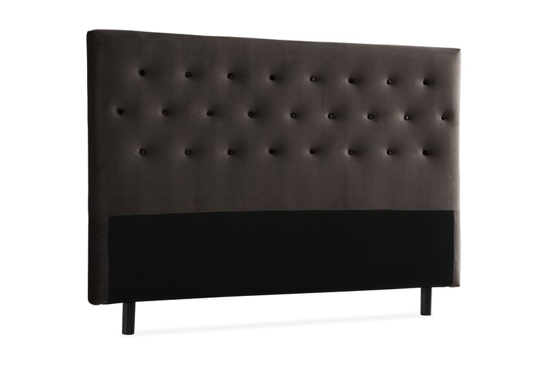 Ella Sänggavel 160 cm Knappar - Mörkgrå/Sammet - Möbler - Säng - Sängtillbehör & sänggavel - Sänggavlar & huvudgavlar