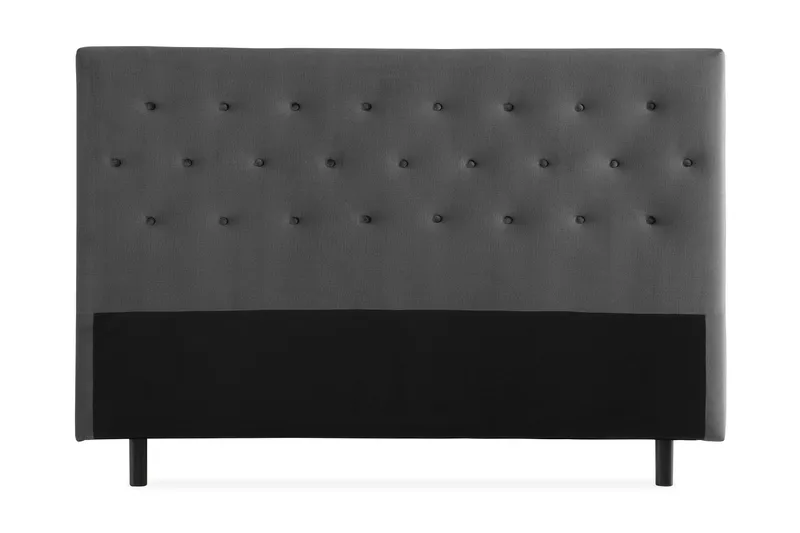 Ella Sänggavel 160 cm Knappar - Mellangrå/Sammet - Möbler - Säng - Sängtillbehör & sänggavel - Sänggavlar & huvudgavlar