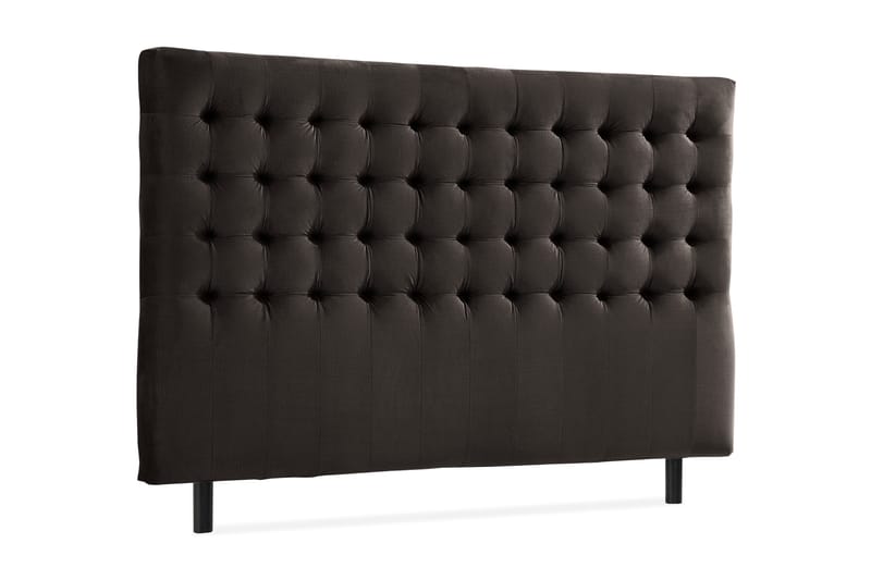 Ella Sänggavel 160 cm Rutig - Mörkgrå/Sammet - Möbler - Säng - Sängtillbehör & sänggavel - Sänggavlar & huvudgavlar