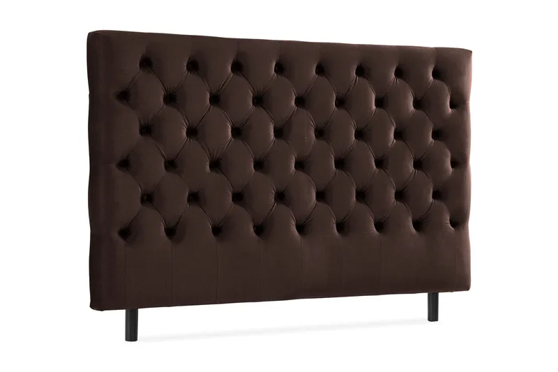 Ella Sänggavel 180 cm Djuphäftad - Brun/Sammet - Möbler - Säng - Sängtillbehör & sänggavel - Sänggavlar & huvudgavlar