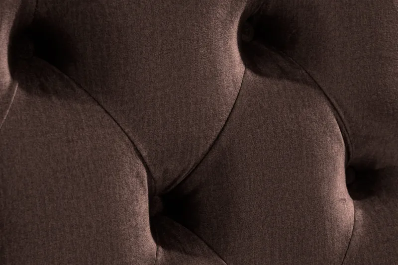 Ella Sänggavel 180 cm Djuphäftad - Brun/Sammet - Möbler - Säng - Sängtillbehör & sänggavel - Sänggavlar & huvudgavlar