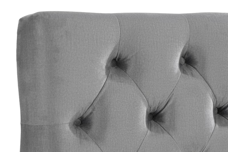 Ella Sänggavel 180 cm Djuphäftad - Grå/Sammet - Möbler - Säng - Sängtillbehör & sänggavel - Sänggavlar & huvudgavlar