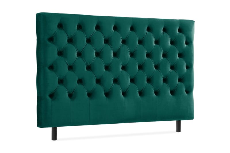 Ella Sänggavel 180 cm Djuphäftad - Grön/Sammet - Möbler - Säng - Sängtillbehör & sänggavel - Sänggavlar & huvudgavlar