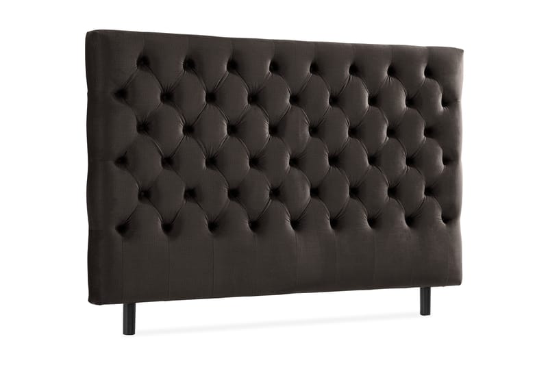 Ella Sänggavel 180 cm Djuphäftad - Mörkgrå/Sammet - Möbler - Säng - Sängtillbehör & sänggavel - Sänggavlar & huvudgavlar